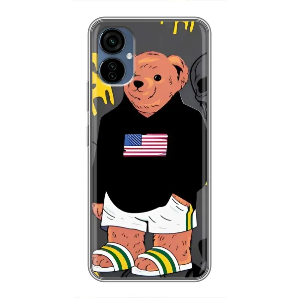 Чехол с рисунком «Teddy USA» для TECNO Camon 19 Neo Чехол с рисунком «Teddy USA» для TECNO Camon 19 Neo