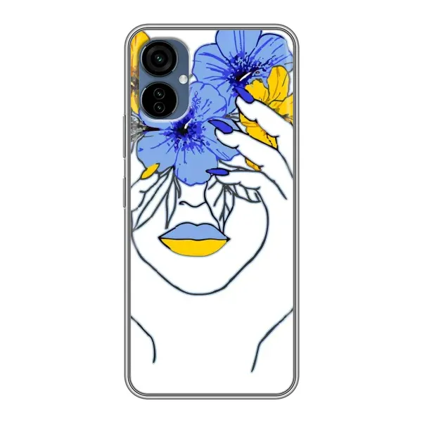Чехол с рисунком «Украинка на всю голову» для TECNO Camon 19 Neo Чехол с рисунком «Украинка на всю голову» для TECNO Camon 19 Neo