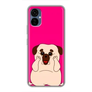 Чехол (ТПУ) Милые собачки для TECNO Camon 19 Neo (Веселый Мопсик)