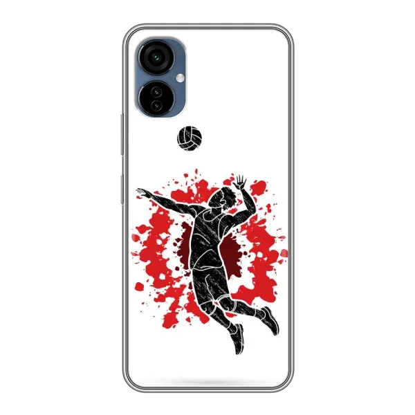 Чехол с рисунком «Волейболист» для TECNO Camon 19 Neo Чехол с рисунком «Волейболист» для TECNO Camon 19 Neo
