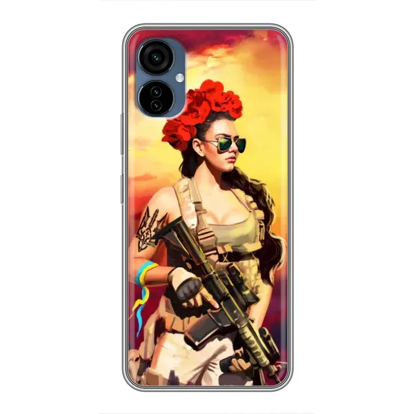 Чехол с рисунком «Женщина солдат» для TECNO Camon 19 Neo Чехол с рисунком «Женщина солдат» для TECNO Camon 19 Neo