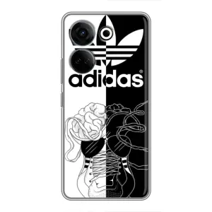 Чехол в стиле "Адидас" для Техно Камон 20 про (Adidas шнурки)