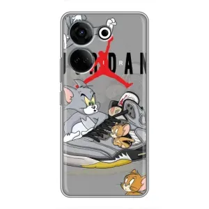Силиконовый Чехол Nike Air Jordan на Техно Камон 20 про (Air Jordan)
