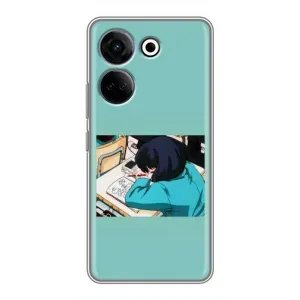 Чехол с персонажами АНИМЕ на Tecno Camon 20 Pro (Аканэ Тэндо)