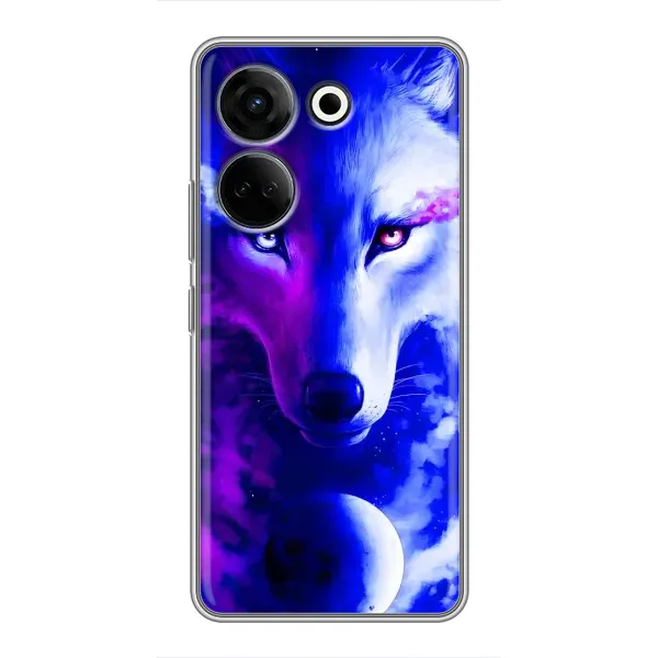 Чехол с рисунком «Арт-Волк» для TECNO Camon 20 Pro