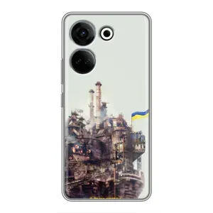 Чехлы на военную тематику для Tecno Camon 20 Pro (Азовсталь)