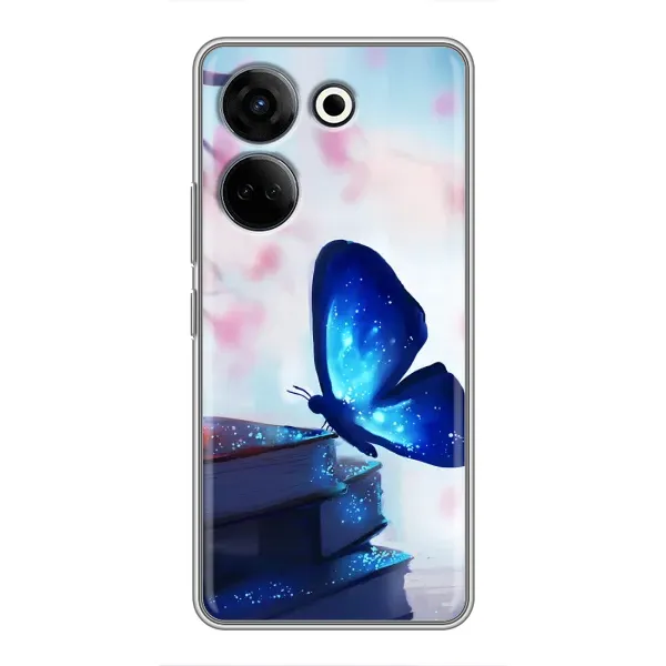 Чохол з малюнком «Метелик синій» для TECNO Camon 20 Pro Чохол з малюнком «Метелик синій» для TECNO Camon 20 Pro