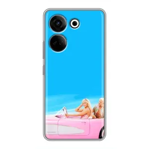 Силиконовый Чехол Барби Фильм на Tecno Camon 20 Pro (Барби и Кен)