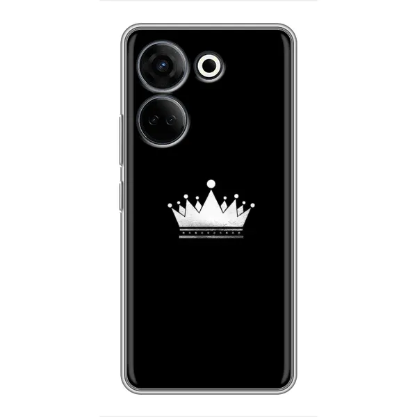 Чехол с рисунком «Белая корона» для TECNO Camon 20 Pro Чехол с рисунком «Белая корона» для TECNO Camon 20 Pro