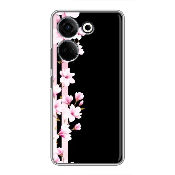 Чехол с рисунком «Цветочки» для TECNO Camon 20 Pro