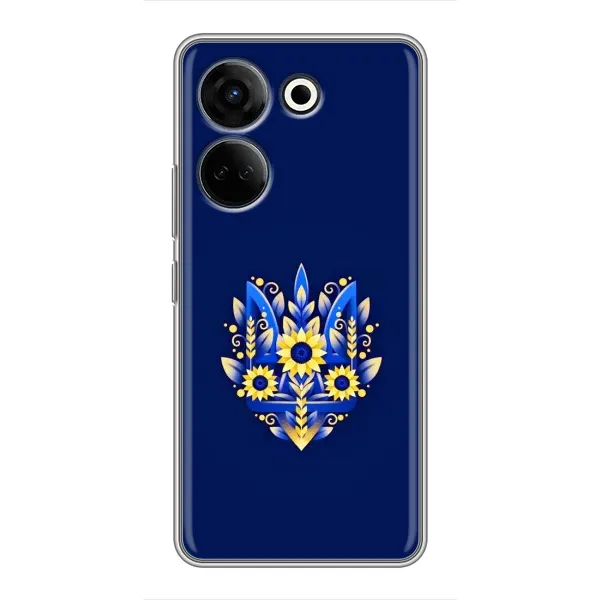 Чехол с рисунком «Цветущий Герб» для TECNO Camon 20 Pro