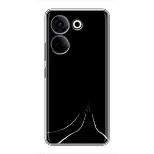Чехол с картинками на черном фоне для Tecno Camon 20 Pro (Дорога)