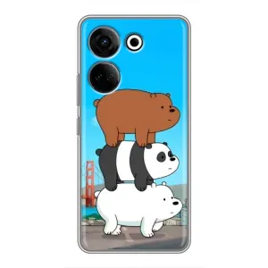 Чехлы с Пандами на Tecno Camon 20 Pro (Друзья)