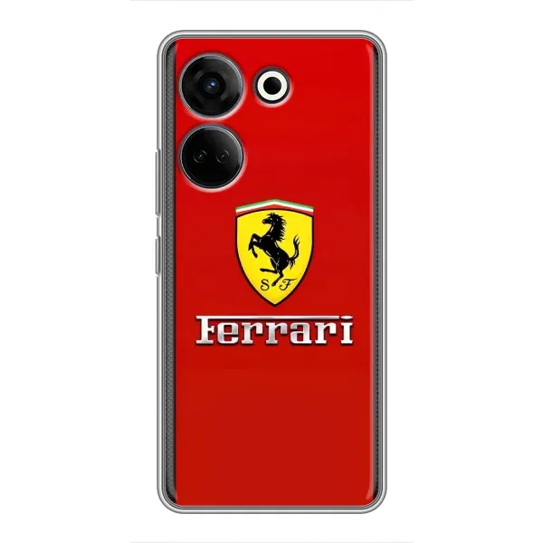 Чехол с рисунком «Ferrari Logo» для TECNO Camon 20 Pro