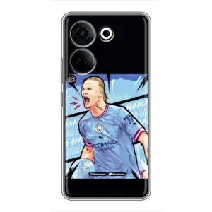 Чехлы с принтом для Tecno Camon 20 Pro Футболист (гол Эрлинг Холланд)