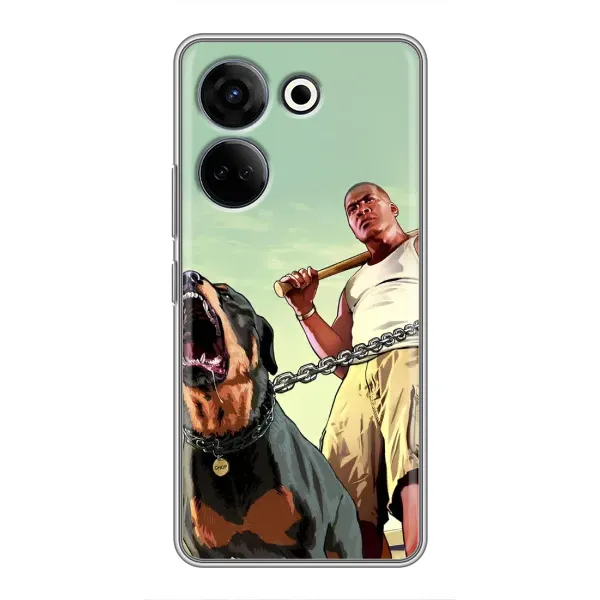 Чехол с рисунком «GTA» для TECNO Camon 20 Pro Чехол с рисунком «GTA» для TECNO Camon 20 Pro