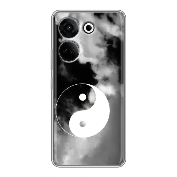 Чехол с рисунком «Инь-Янь» для TECNO Camon 20 Pro Чехол с рисунком «Инь-Янь» для TECNO Camon 20 Pro