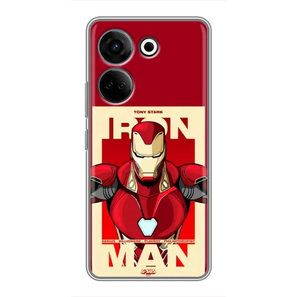Чехол с рисунком «Iron man» для TECNO Camon 20 Pro Чехол с рисунком «Iron man» для TECNO Camon 20 Pro