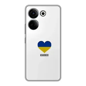 Чехлы силиконовые (Город Харьков) на Техно Камон 20 про (Kharkiv)