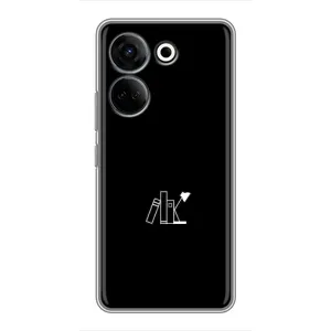Чехол с картинками на черном фоне для Tecno Camon 20 Pro (Книжки)