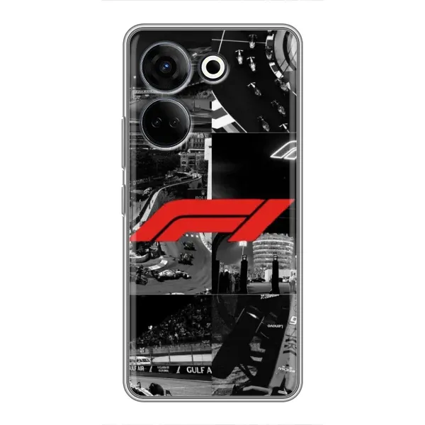 Чехол с рисунком «Коллаж Формула 1» для TECNO Camon 20 Pro Чехол с рисунком «Коллаж Формула 1» для TECNO Camon 20 Pro