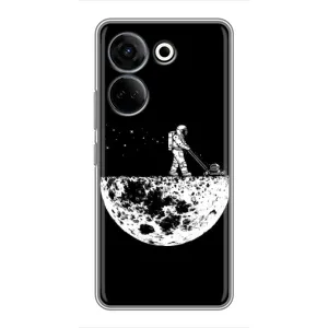 Силиконовый Чехол с принтом "Космонавты" на Tecno Camon 20 Pro (Космонавт)