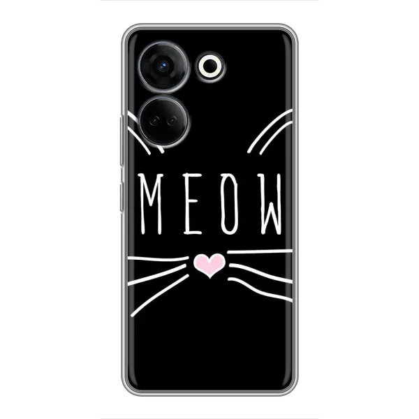 Чехол с рисунком «КОТИК MEOW» для TECNO Camon 20 Pro Чехол с рисунком «КОТИК MEOW» для TECNO Camon 20 Pro