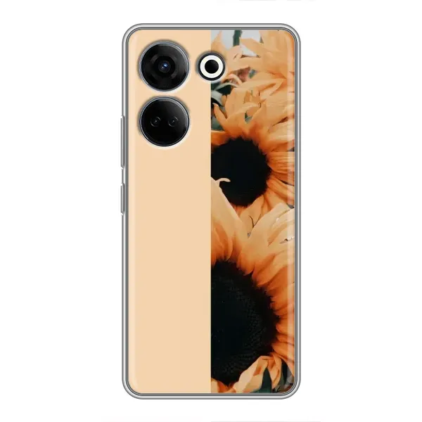 Чехол с рисунком «Красивые подсолнухи» для TECNO Camon 20 Pro Чехол с рисунком «Красивые подсолнухи» для TECNO Camon 20 Pro