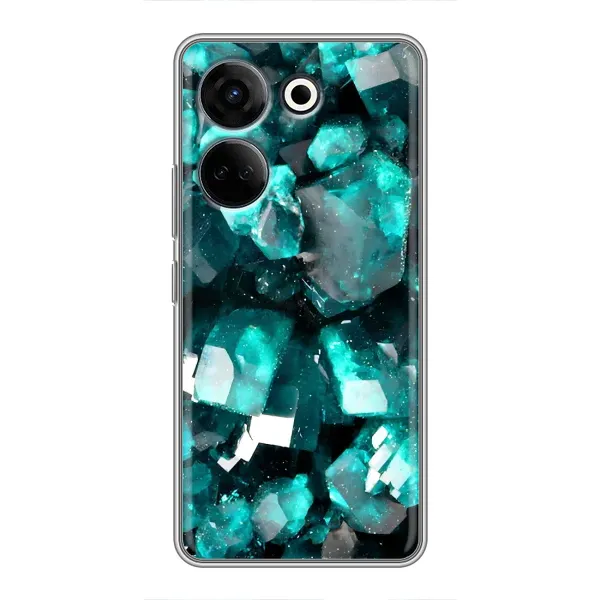 Чехол с рисунком «Кристалы» для TECNO Camon 20 Pro Чехол с рисунком «Кристалы» для TECNO Camon 20 Pro