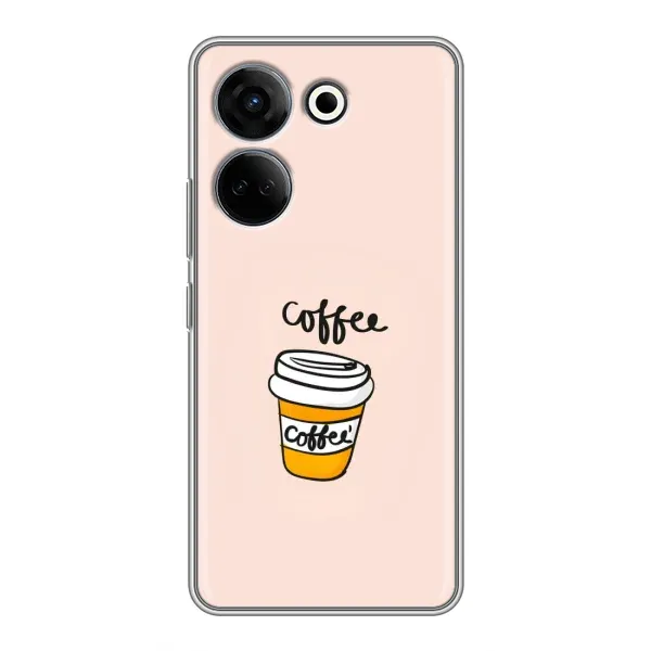 Чехол с рисунком «Кружка кофе» для TECNO Camon 20 Pro Чехол с рисунком «Кружка кофе» для TECNO Camon 20 Pro