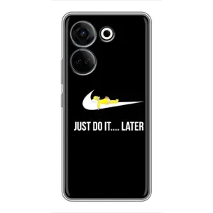 Силиконовый Чехол на Tecno Camon 20 Pro с картинкой Nike (Later)