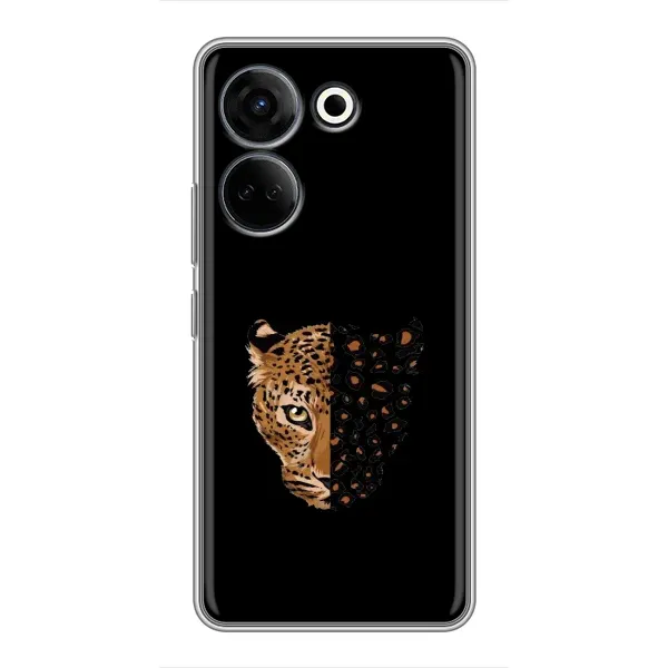 Чехол с рисунком «Леопард на черном» для TECNO Camon 20 Pro Чехол с рисунком «Леопард на черном» для TECNO Camon 20 Pro