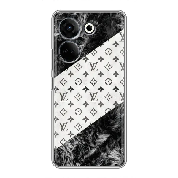Чохол з малюнком «LV на білому» для TECNO Camon 20 Pro Чохол з малюнком «LV на білому» для TECNO Camon 20 Pro