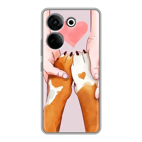 Чехол с рисунком «Любовь к собакам» для TECNO Camon 20 Pro Чехол с рисунком «Любовь к собакам» для TECNO Camon 20 Pro