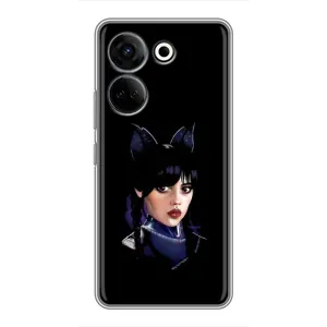 Чехлы с принтом Уэнсдей на Tecno Camon 20 Pro (Милая Уэнсдей)