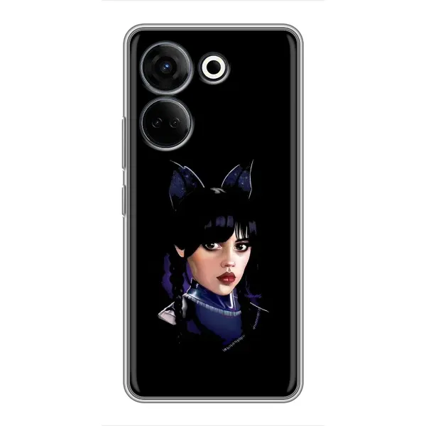 Чехол с рисунком «Милая Уэнсдей» для TECNO Camon 20 Pro Чехол с рисунком «Милая Уэнсдей» для TECNO Camon 20 Pro