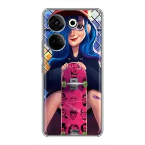 Чехол с картинкой Модные Девчонки Tecno Camon 20 Pro (Модная девушка)
