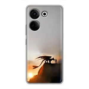 Чехол дракон Беззубик для Tecno Camon 20 Pro (Мультиик Беззубик)