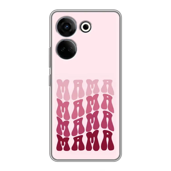 Чехол с рисунком «Надпись мама» для TECNO Camon 20 Pro Чехол с рисунком «Надпись мама» для TECNO Camon 20 Pro