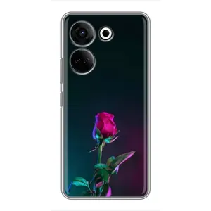 Чехлы с принтом Розочки для Tecno Camon 20 Pro (Ночная роза)
