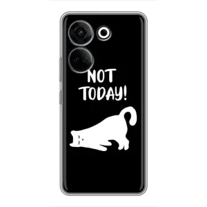 Бампер с изображением Котиков для Техно Камон 20 про (Not Today)
