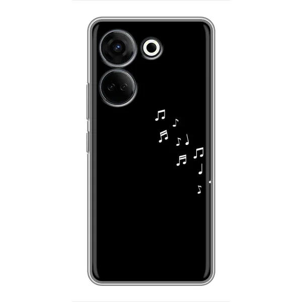 Чехол с рисунком «Ноты» для TECNO Camon 20 Pro Чехол с рисунком «Ноты» для TECNO Camon 20 Pro