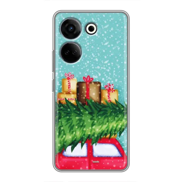 Чехол с рисунком «Новогодние подарки» для TECNO Camon 20 Pro Чехол с рисунком «Новогодние подарки» для TECNO Camon 20 Pro