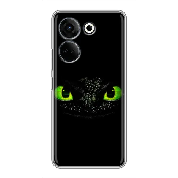 Чехол с рисунком «Глаза Беззубика» для TECNO Camon 20 Pro Чехол с рисунком «Глаза Беззубика» для TECNO Camon 20 Pro
