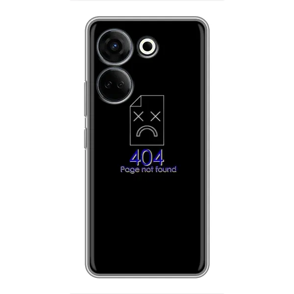 Чехол с рисунком «Ошибка 404» для TECNO Camon 20 Pro Чехол с рисунком «Ошибка 404» для TECNO Camon 20 Pro