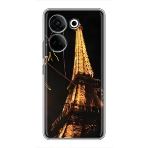 Чехол с Эйфелевой башней на Tecno Camon 20 Pro (Paris)