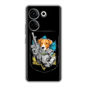 Чохол з принтом для Tecno Camon 20 Pro (Патрон Воїн)