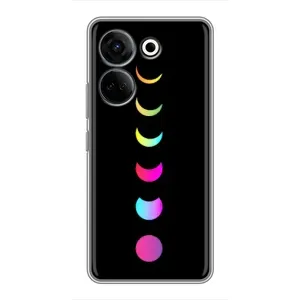Чехол (ТПУ) с планетами на Tecno Camon 20 Pro (Полнолуние)