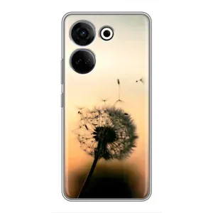 Силиконовый Чехол с одуванчиками на Tecno Camon 20 Pro (Роздумаханый одуванчик)