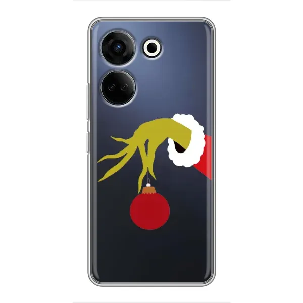 Чехол с рисунком «Рука Гринча» для TECNO Camon 20 Pro Чехол с рисунком «Рука Гринча» для TECNO Camon 20 Pro